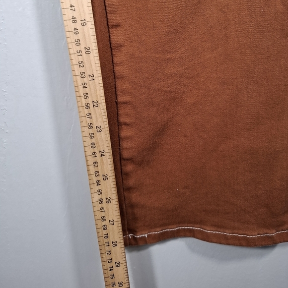 Flying Angel Brown Rust Baggy Jeans Size 9/29 Loose Fit Wide Leg Retro Y2K - Picture 9 of 13